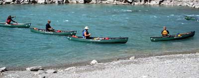 canoe aperta Fiume Durance