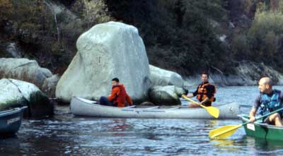 canoa aperta canadese fiume Po